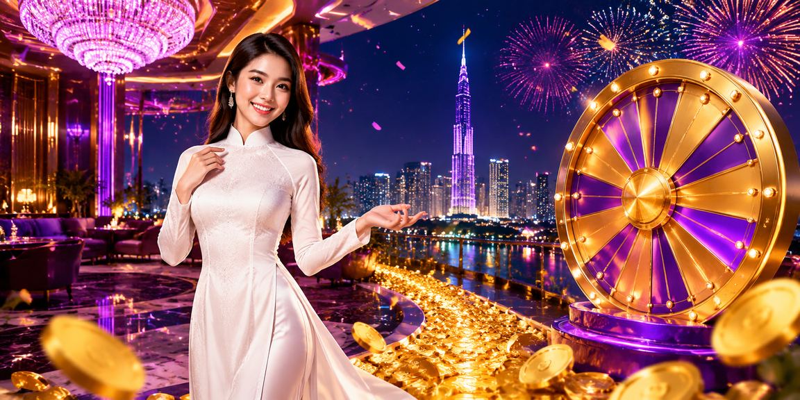 Người phụ nữ mặc áo dài tại TP.HCM tham gia chương trình lucky draw và nhận voucher